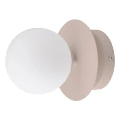 Art Deco IP44 vägglampa/plafond, Mud-vit