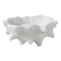 Art piece kastanj Ø20 cm, Off-white