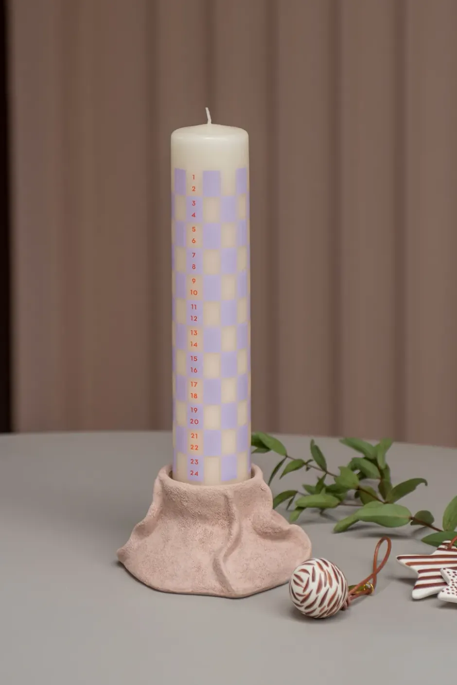 Art Piece lava ljusstake Ø12,5 cm, Powder rose