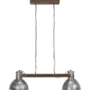 Ashby double taklampa 110 cm, Pale Silver