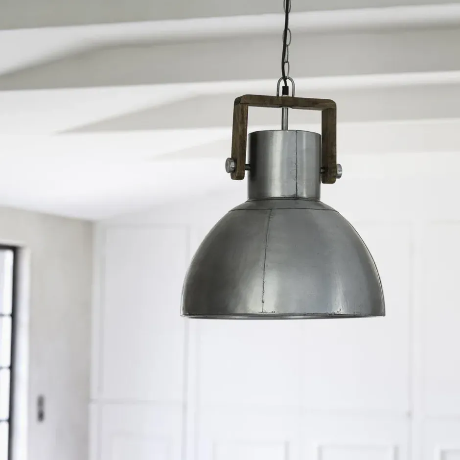 Ashby single taklampa Ø29 cm, Pale Silver