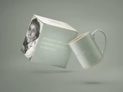 Astrid Lindgren mugg, annars är man ingen människa, Svensk text