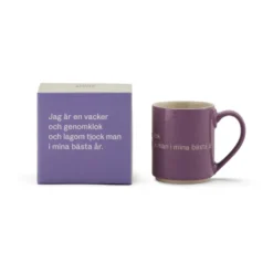 Astrid Lindgren mugg, jag är en vacker…, svenskt text