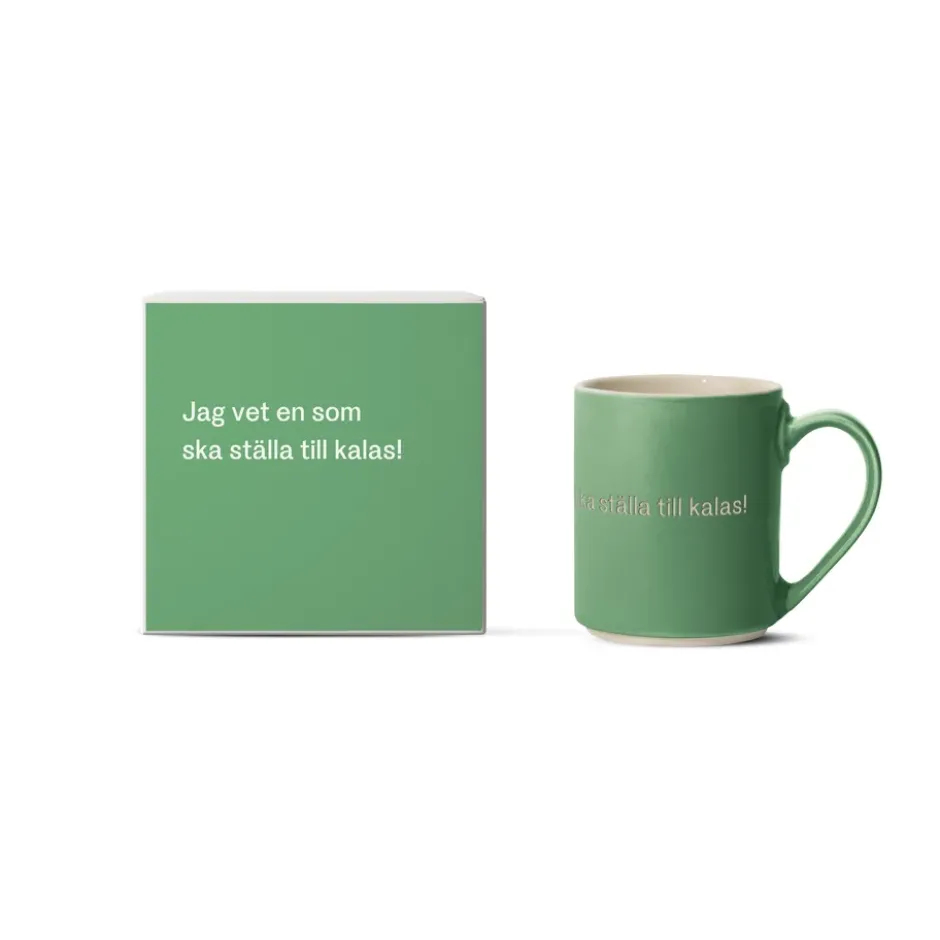 Astrid Lindgren mugg, jag vet en som ska…, Svensk text