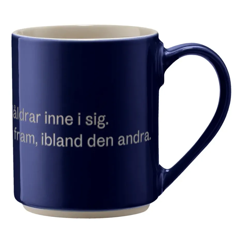 Astrid Lindgren mugg, man har ju alla åldrar, Svenskt text
