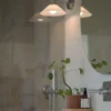 August vägglampa, Opal-krom