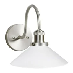August vägglampa, Opal-krom