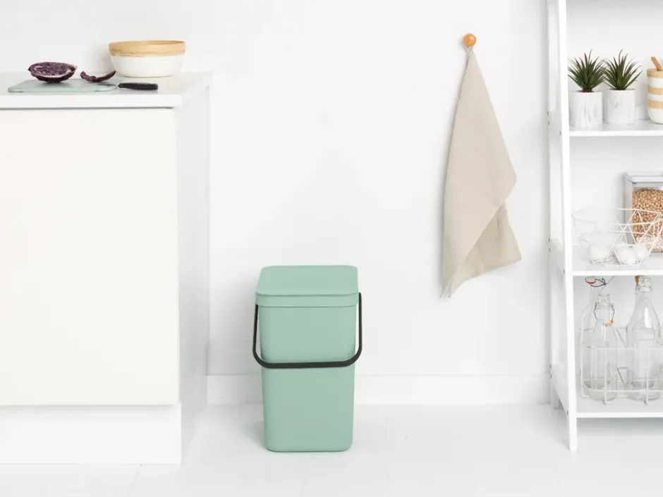 Avfallshink Sort & Go 25L, Jade Green