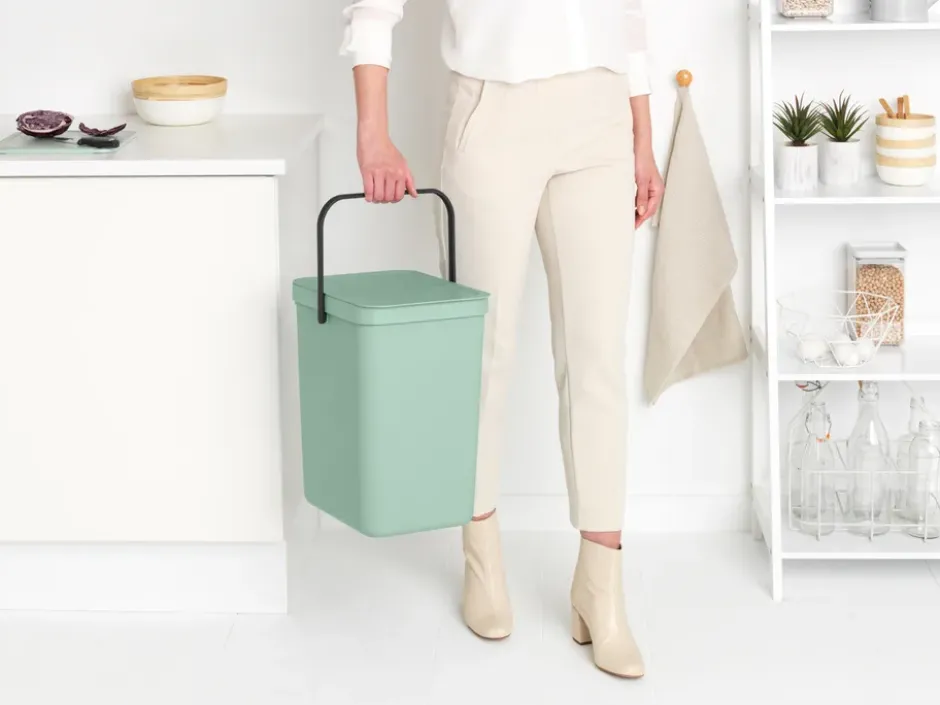 Avfallshink Sort & Go 25L, Jade Green