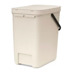 Avfallshink Sort & Go 25L, Soft Beige