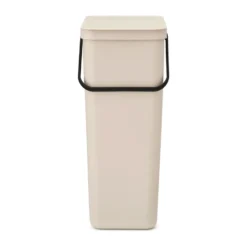 Avfallshink Sort & Go 40L, Soft Beige