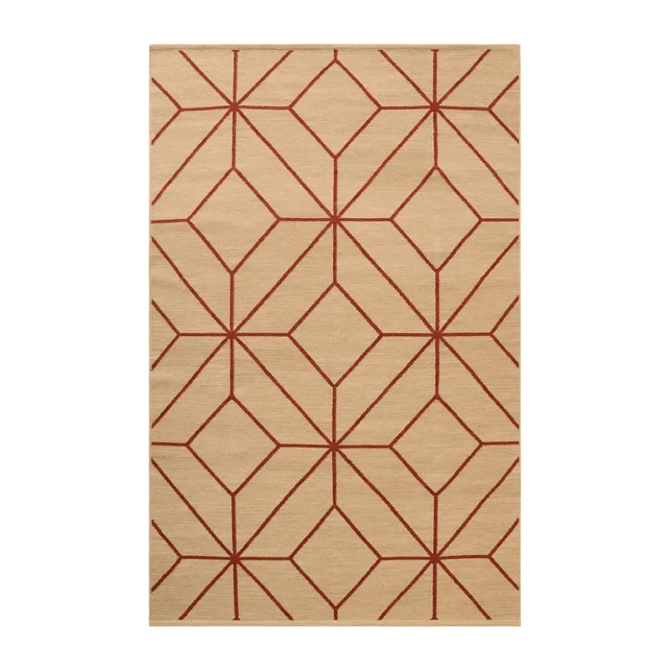 Ayur matta, Beige-Rust, 320x230 cm