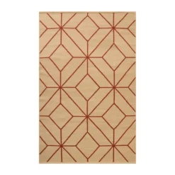 Ayur matta, Beige-Rust, 270x180 cm