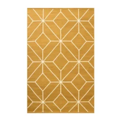 Ayur matta, Masala Yellow-Off White, 320x230 cm
