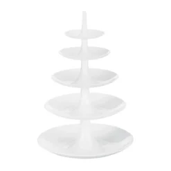 Babell kakfat-våningsfat big, Cotton white