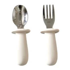 Baby bestickset 2 delar, Cream