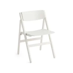 Backflip Chair stol, Cream white lackerad bok