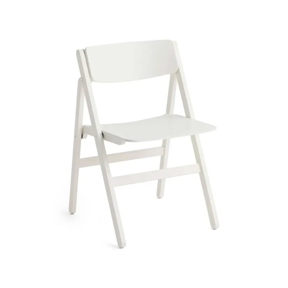 Backflip Chair stol, Cream white lackerad bok
