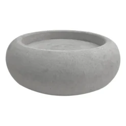 Bagel vas/ljuslykta 22 cm, Grå