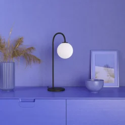 Ballon bordslampa, Svart