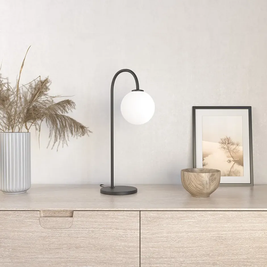 Ballon bordslampa, Svart