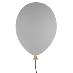 Balloon vägglampa, grå-ask