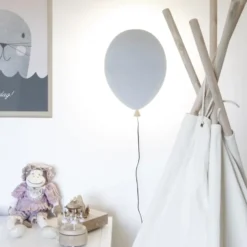 Balloon vägglampa, grå-ask
