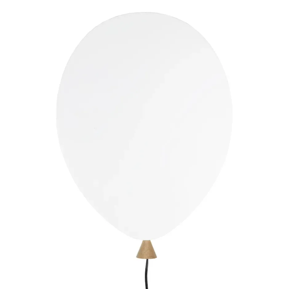 Balloon vägglampa, vit-ask