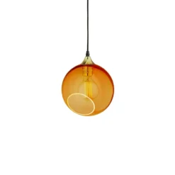 Ballroom pendel Ø20 cm, Guld-amber