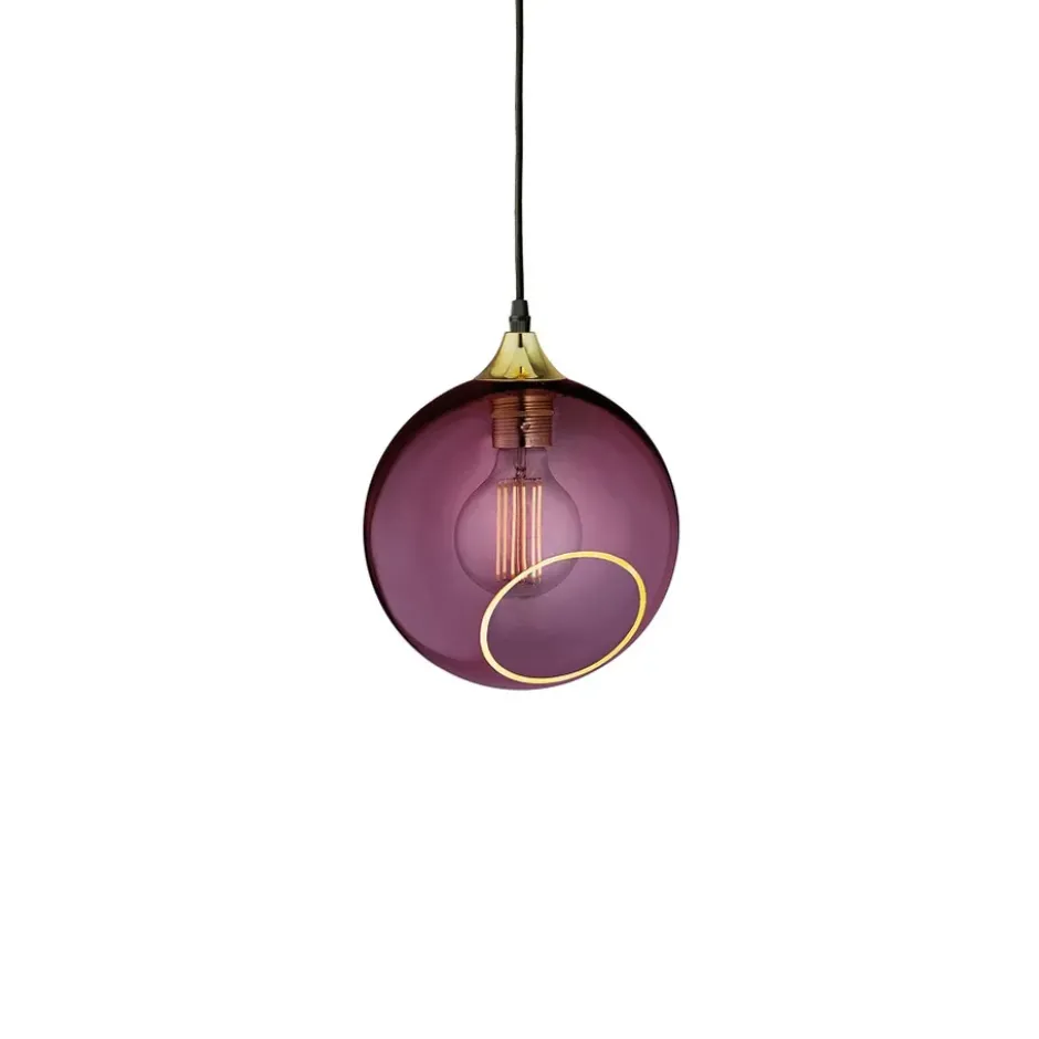 Ballroom pendel Ø20 cm, Guld-purple rain