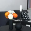Ball vas black, 8 cm