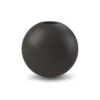 Ball vas black, 10 cm