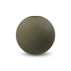 Ball vas olive, 10 cm