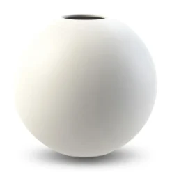Ball vas white, 30 cm
