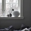 Ball vas white, 20 cm