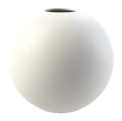Ball vas white, 8 cm