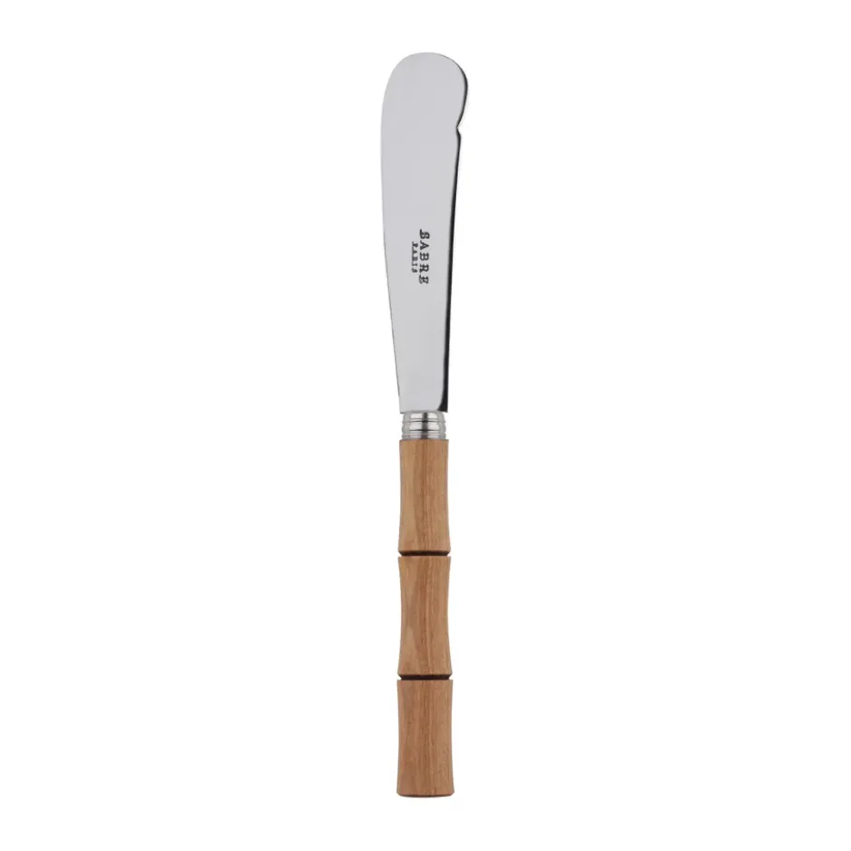 Bamboo shape smörkniv 16 cm, Light wood laminated