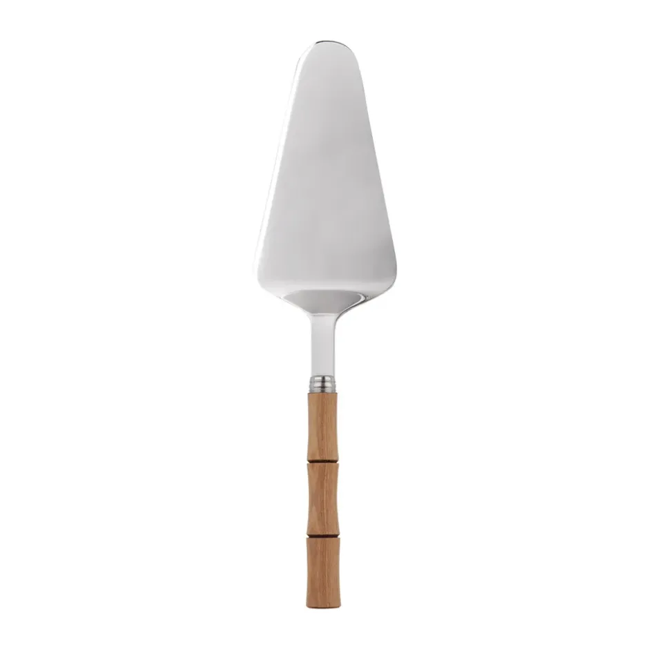 Bamboo shape tårtspade 25 cm, Light wood laminated