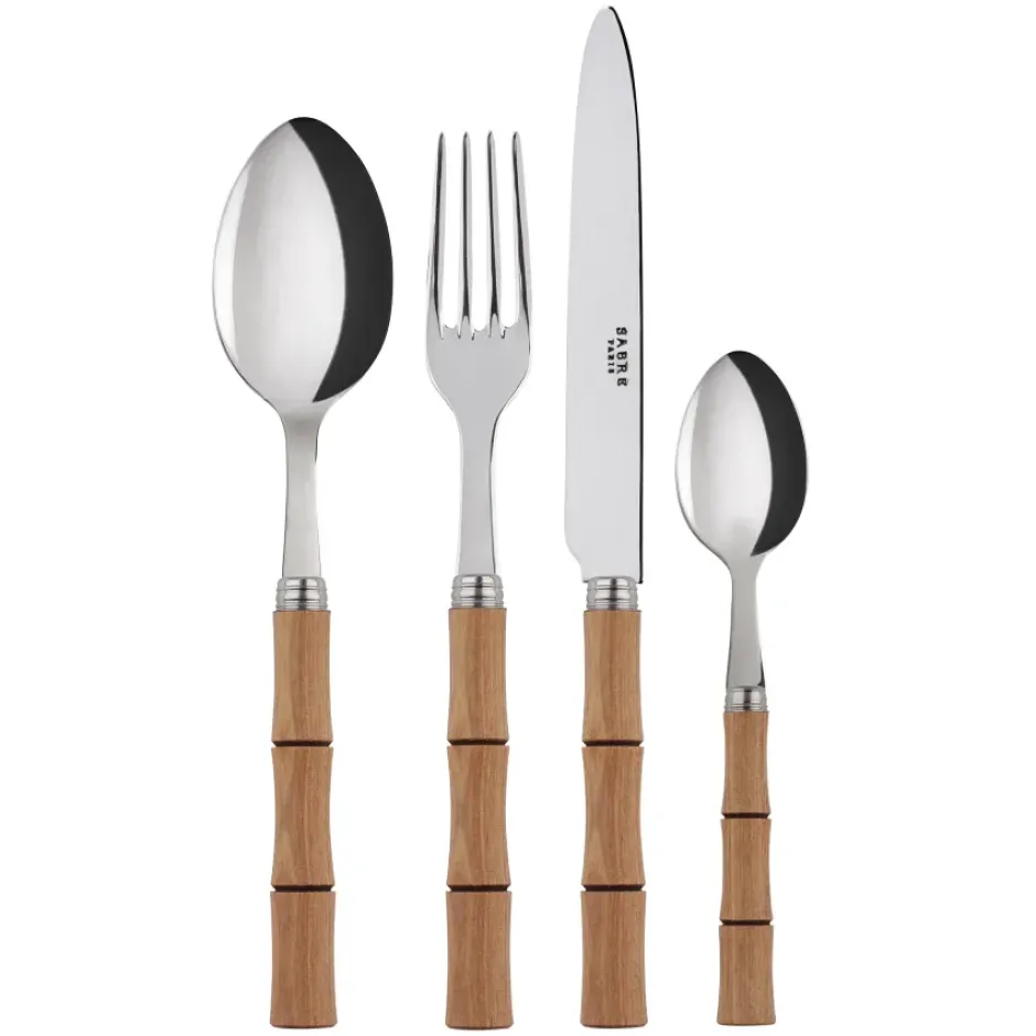 Bambou bestick 24 delar, Natural wood