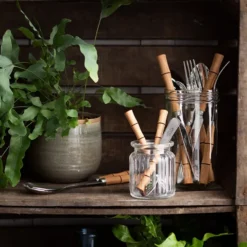 Bambou matsked, Natural wood