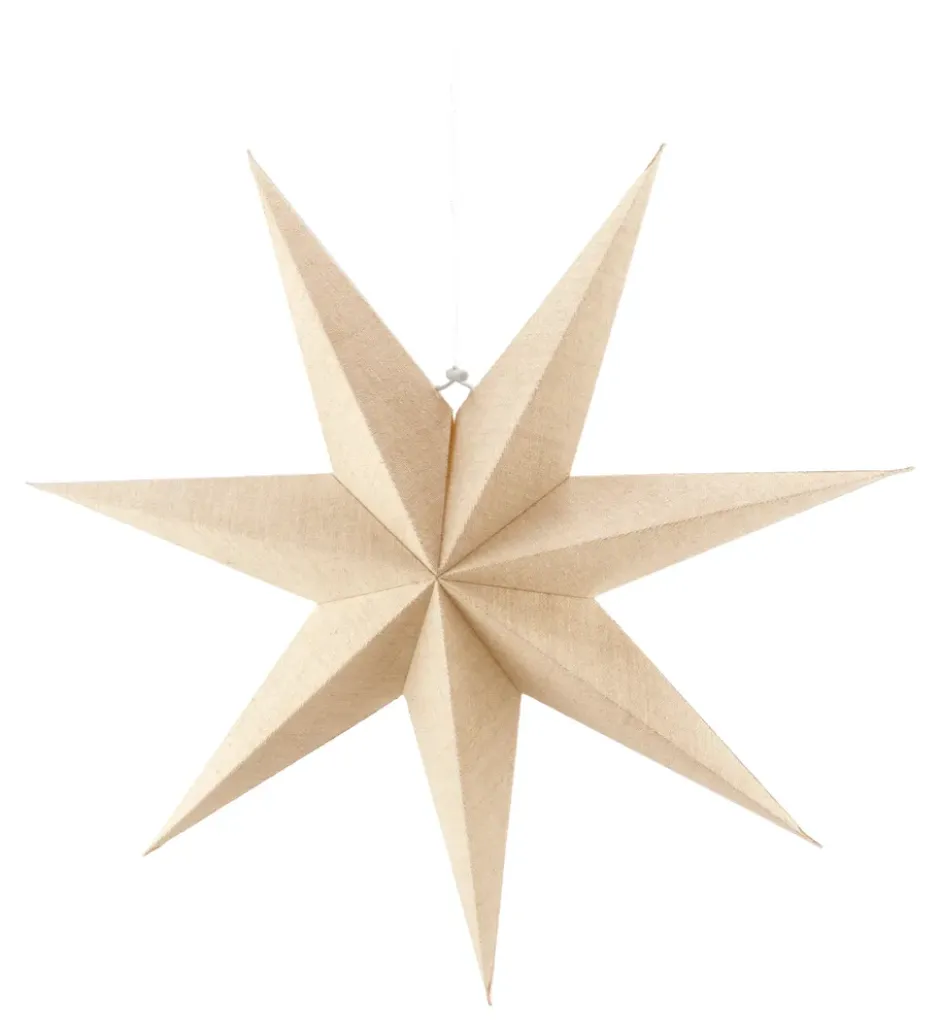 Bare adventsstjärna natur, 80 cm