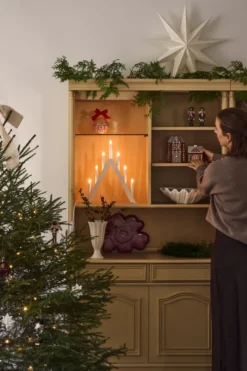 Bare adventsstjärna vit, 45 cm