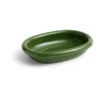 Barro ovalt serveringsfat, Green, small 20x27,5 cm