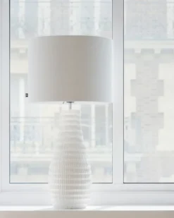 Bartha bordslampa 74 cm, Creme-beige