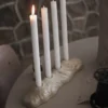 Base adventsljusstake, Beige