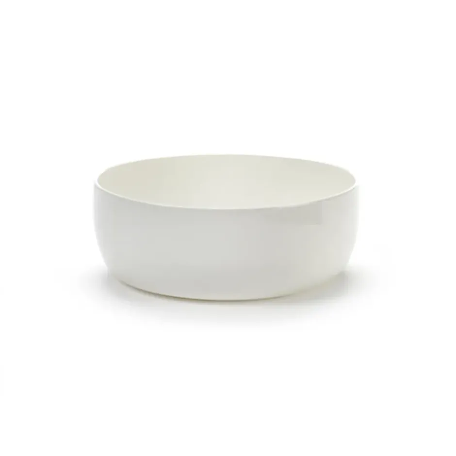Base frukostskål med låg kant vit, 16 cm