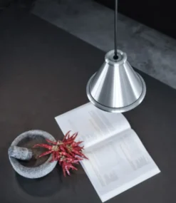 Belle pendel Ø15 cm, Brushed aluminium