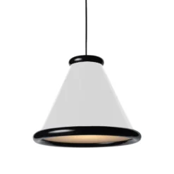Belle pendel Ø36 cm, Glossy white-glossy black