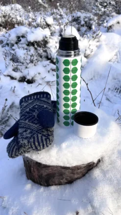 Berså termos 0.75l, Vit-grön