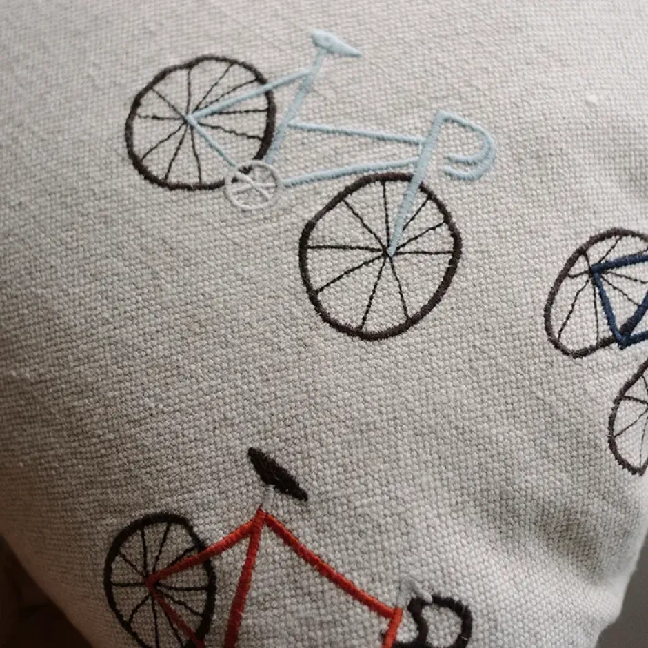 Bicycles kuddfodral 48x48 cm, Beige